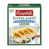 Campbell's&nbsp;Supper Bakes&nbsp;garlic chicken with pasta dinner dish add your own chicken Full-Size Picture